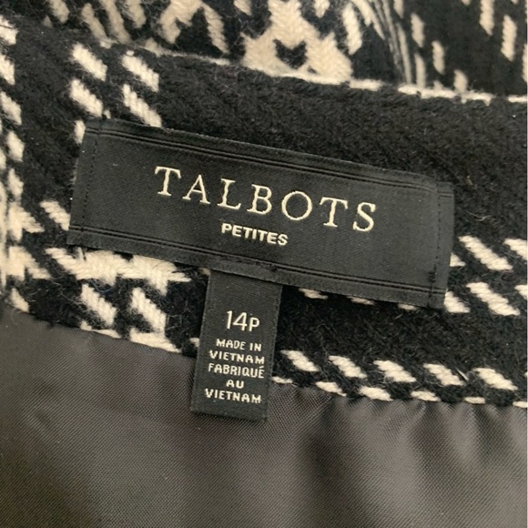 Talbots Petites Plaid Wool Blend Mini Skirt 14P - Picture 6 of 8